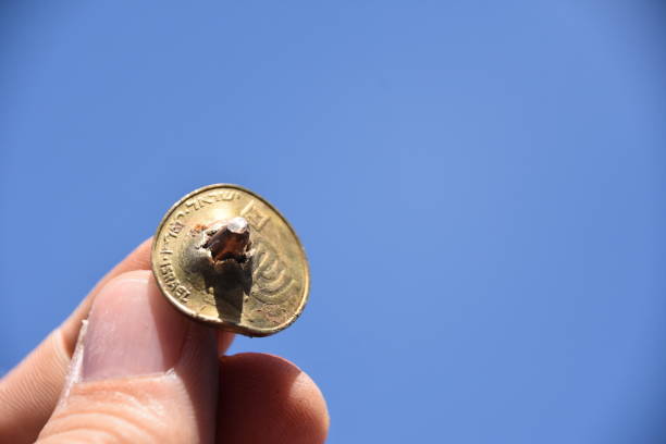 istock Life saving coin , coin that stopped a bullet 923602046