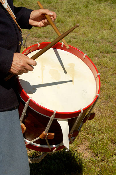 Civil war drummer 2  civil war enactment stock pictures, royalty-free photos & images