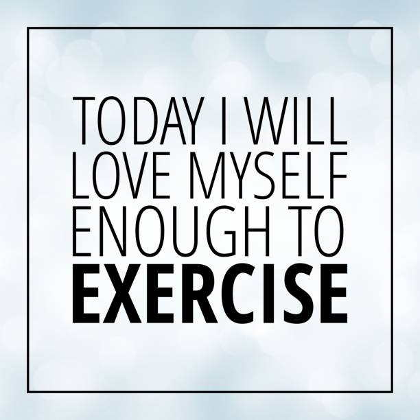 istock Workout motivation quote on white bokeh background 923602480