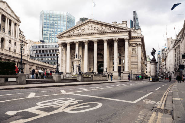 Bank in London City Of London, UK. bank of england stock pictures, royalty-free photos & images