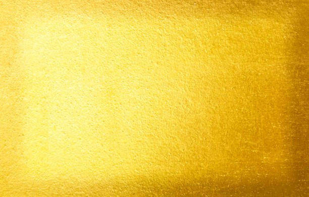 istock Shiny yellow leaf gold foil texture 923609546