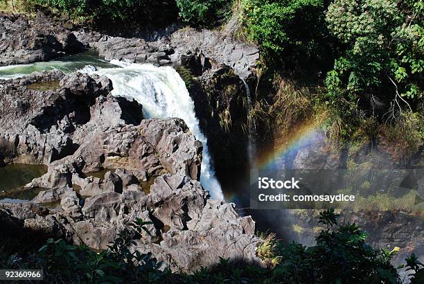 Rainbow Falls Hotel En Big Island Hawai Foto de stock y más banco de imágenes de Agua - Agua, Aire libre, Arco iris