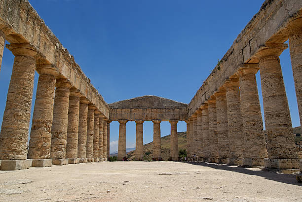 세게스타 그리스 관자놀이 in 시실리 (이탈리아 - segesta 뉴스 사진 이미지