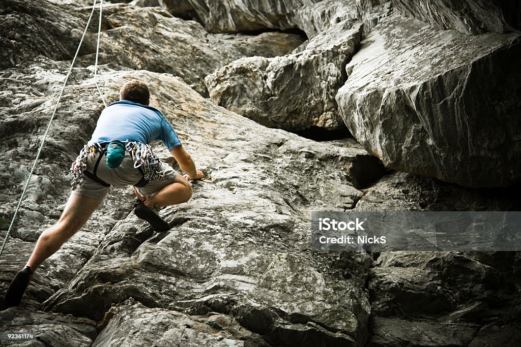 Escalada em rocha - Foto de stock de Dureza royalty-free