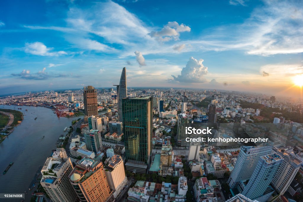 Skyline Ho Chi Minh City Vietnam Vietnam Stock Photo