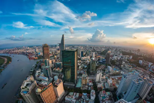 Skyline Ho Chi Minh City Vietnam