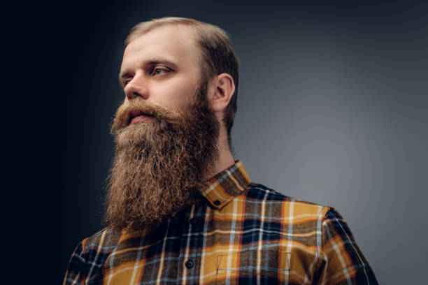 istock Redhead male dressed in a yellow hipster shirt. 923617910