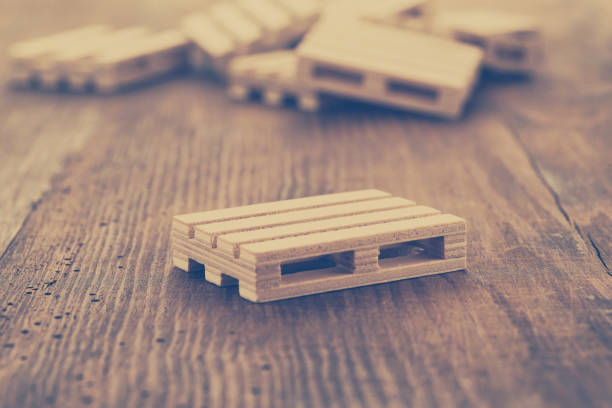 istock Wooden pallets on wooden background 923619736