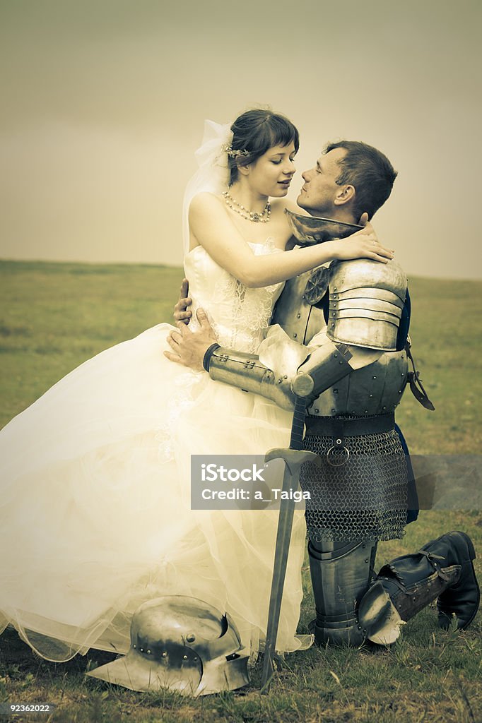Amor reunião/Princesa Noiva e o knight - Royalty-free Medieval Foto de stock
