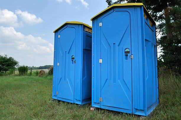 Portable Toilets  portable toilet stock pictures, royalty-free photos & images