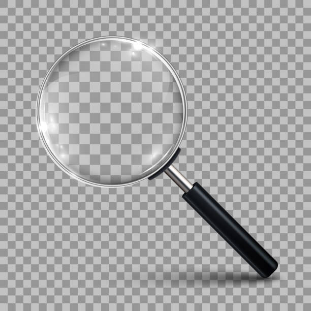 ilustrações de stock, clip art, desenhos animados e ícones de magnifying glass – vector - magnifying glass