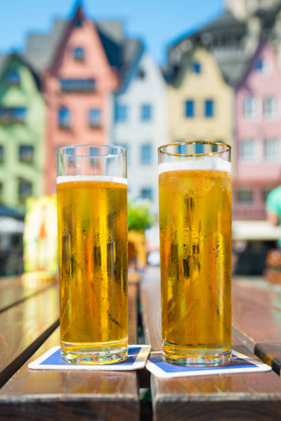 Beer in Cologne German Kölsch Beer in Cologne koln germany stock pictures, royalty-free photos & images