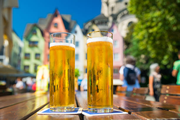 Beer in Cologne German Kölsch Beer in Cologne cologne photos stock pictures, royalty-free photos & images