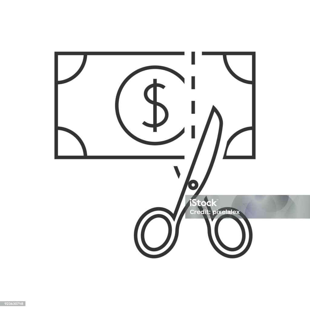 Icône de ciseaux coupe argent - clipart vectoriel de Icône libre de droits