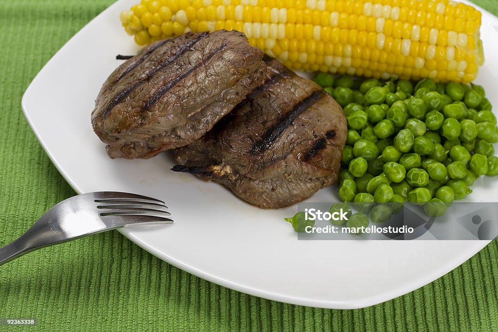 Saftiges Steak vom Grill - Lizenzfrei Blutig Stock-Foto
