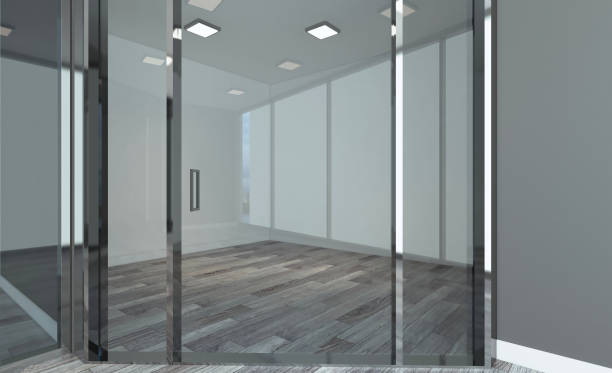 istock Empty Modern office Cabinet. Meeting room. 3D rendering. 923633524