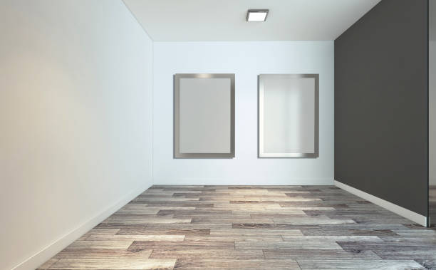 istock Empty Modern office Cabinet. Meeting room. 3D rendering.. Blank paintings 923633544