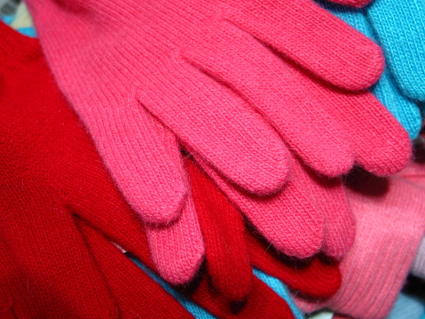 Pile of gloves.