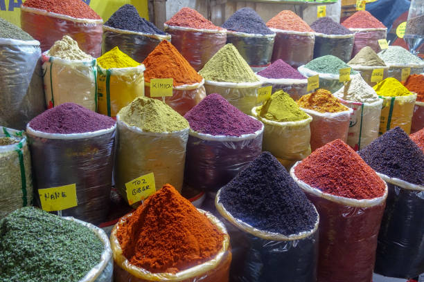 istock Colorful spices in the market 923639222