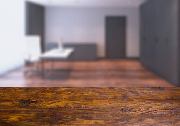 istock Modern office Cabinet. Meeting room.   Wooden table. 923639496
