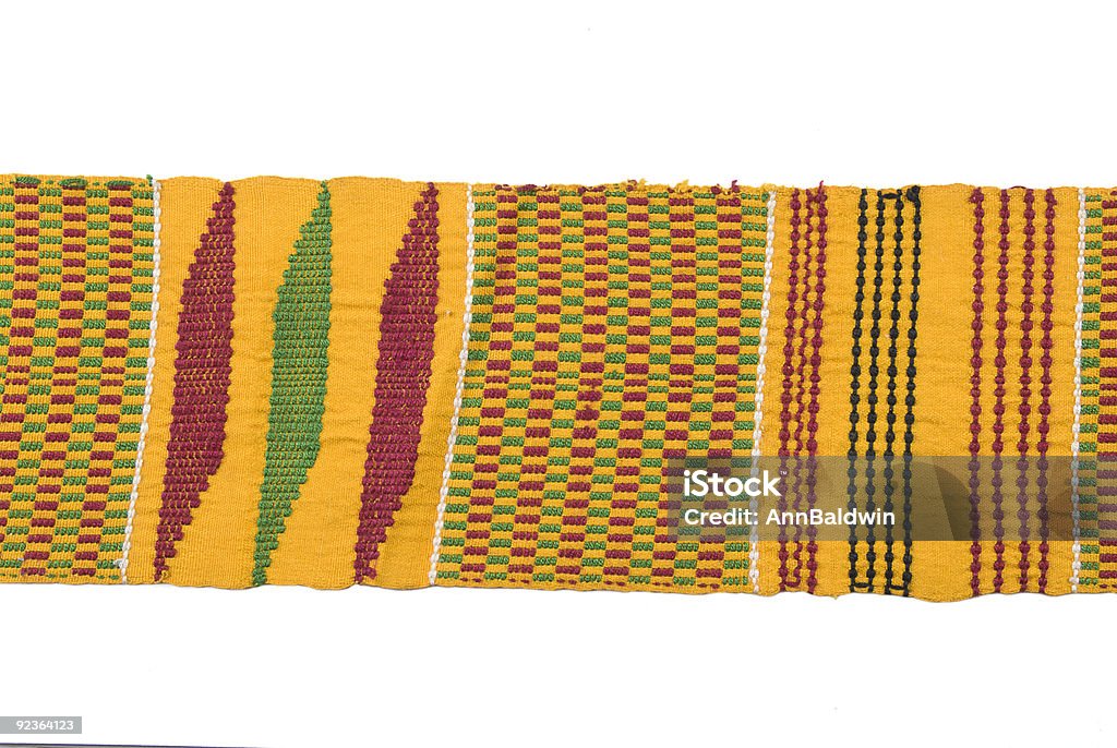 Cinto de tecido tradicional africano - Foto de stock de Amarelo royalty-free