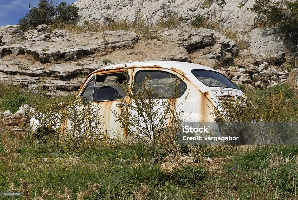 Old rusty car  Abandoned Stock Photo