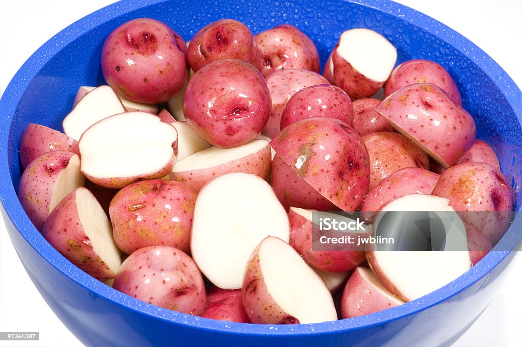 Pink Potatoes  Bowl Stock Photo