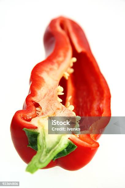Jedzenie Warzywa Plasterki Czerwonej Bell Skierowany Pieprz - zdjęcia stockowe i więcej obrazów Bez ludzi