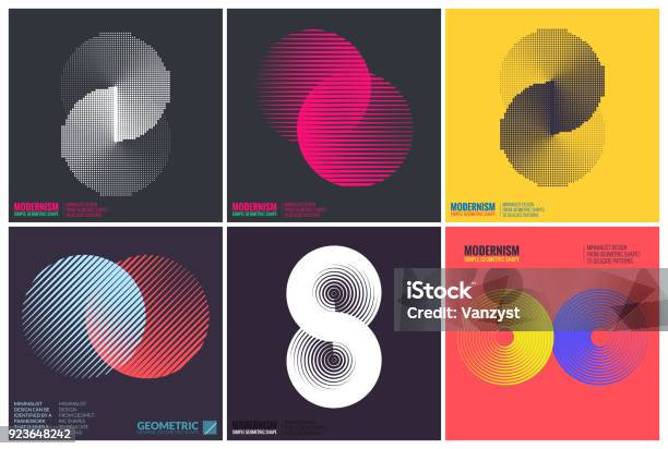 Simplicity Geometric Design Set Clean Lines And Forms Stock Illustration - Download Image Now