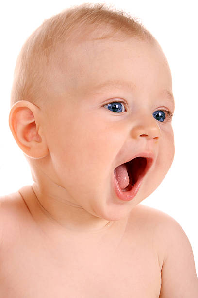 istock portrait baby boy , isolated on white background 92365584