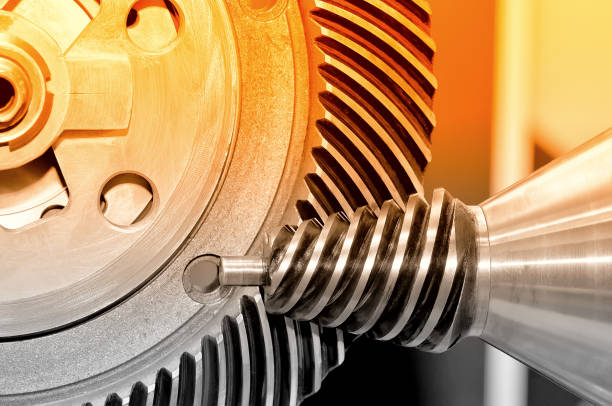 istock Industrial conical gear and a circular gear, cogwheel 923656540