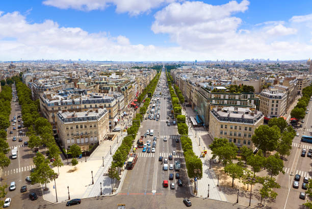 istock Paris skyline Champs Elysees and Concorde 923657214
