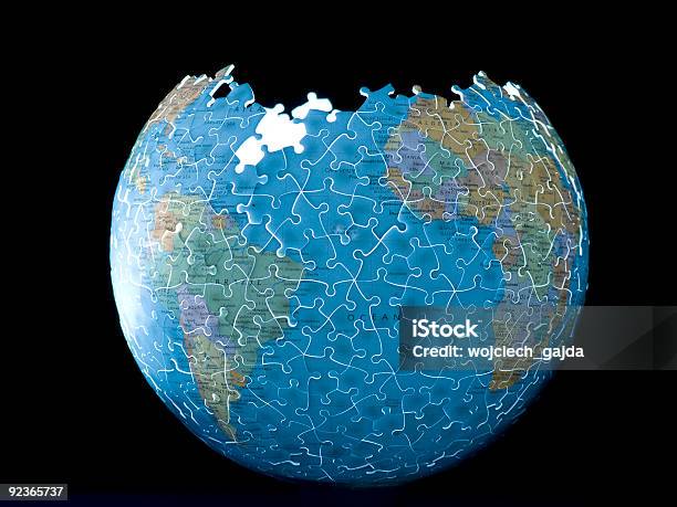 Puzzle Earth Planet Stock Photo - Download Image Now - Globe - Navigational Equipment, Puzzle, Sphere