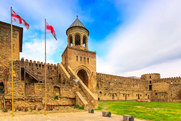 istock Svetitskhoveli wall and tower in Mtskheta, Georgia 923663402