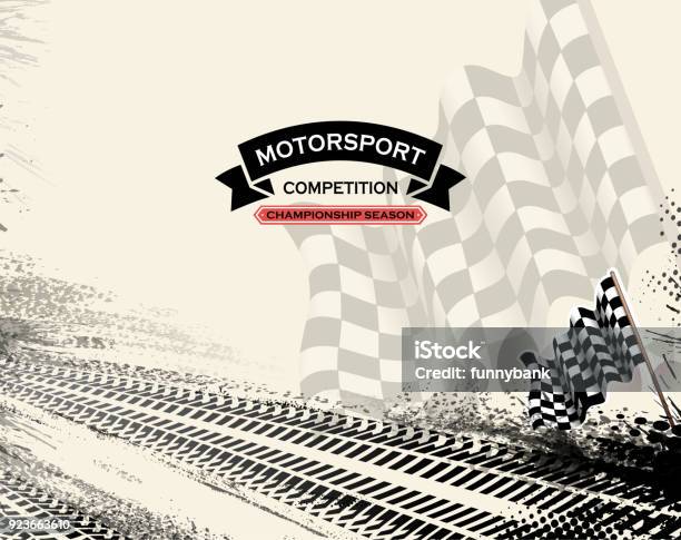 Motorsport Racing Stock Illustration - Download Image Now - Racecar, Dirt Road, Car