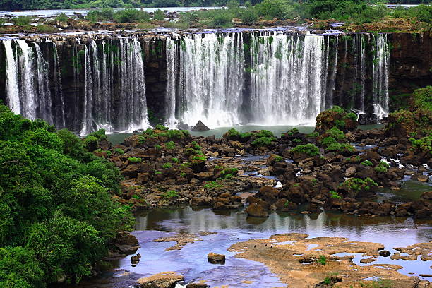 istock Iguassu (Iguazu; Iguaçu) Falls - Large Waterfalls 92366526