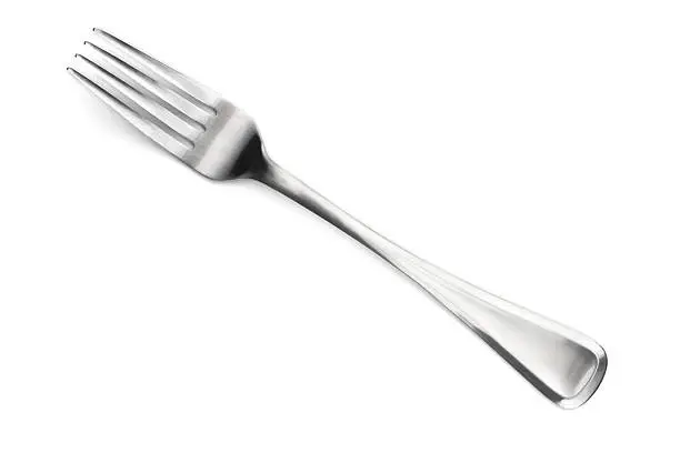 Photo of A four fingered stainless steel fork made in Sheffield