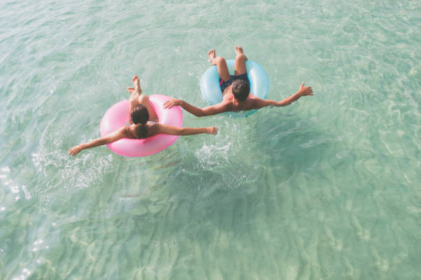 istock Senior couple enjoy sea water 923670130