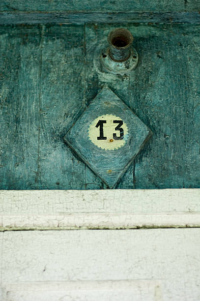 istock wooden sign thirteen 92367147