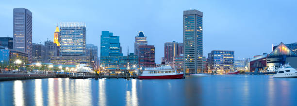 istock Downtown city skyline and Inner Harbor in Baltimore 923671534