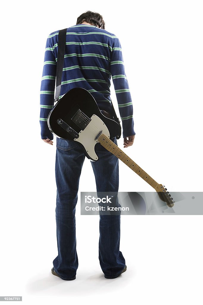 음악가, 기타 자신의 등근육 - 로열티 프리 기타 연주자 스톡 사진