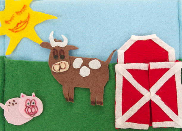 a farm puppet felt storyboard.