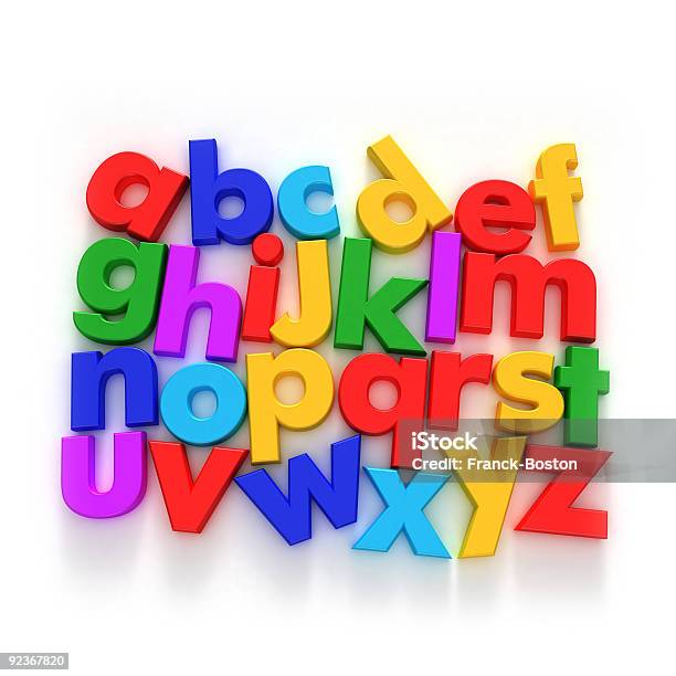 Abc Stock Photo - Download Image Now - Alphabet, Alphabetical Order, Blue
