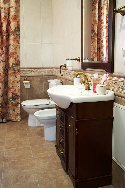 istock Toilet bowl, bidet and sink 92367843