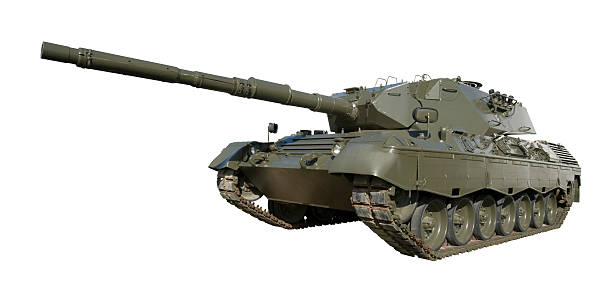leopard military tank on white - leopard tank 個照片及圖片檔