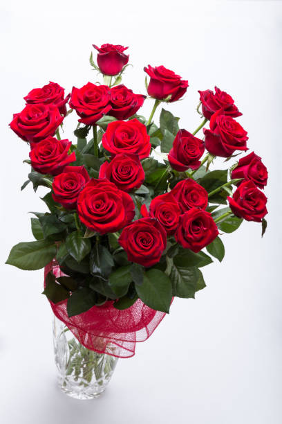 istock bouquet of blossoming dark red roses 923687096