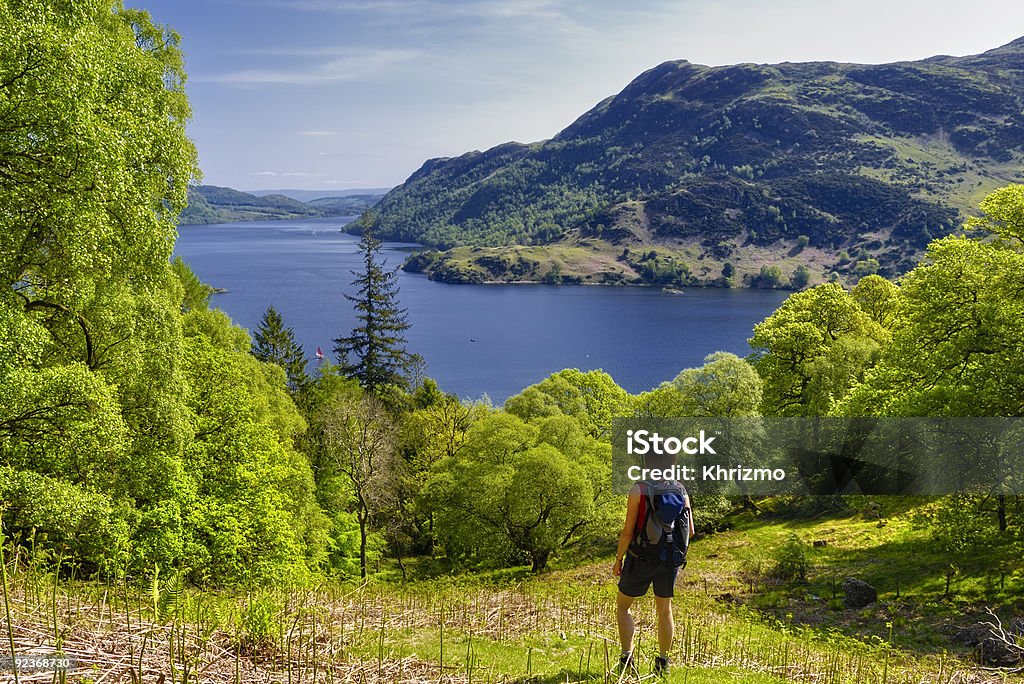 Wanderer im Lake District - Lizenzfrei Lake District Stock-Foto