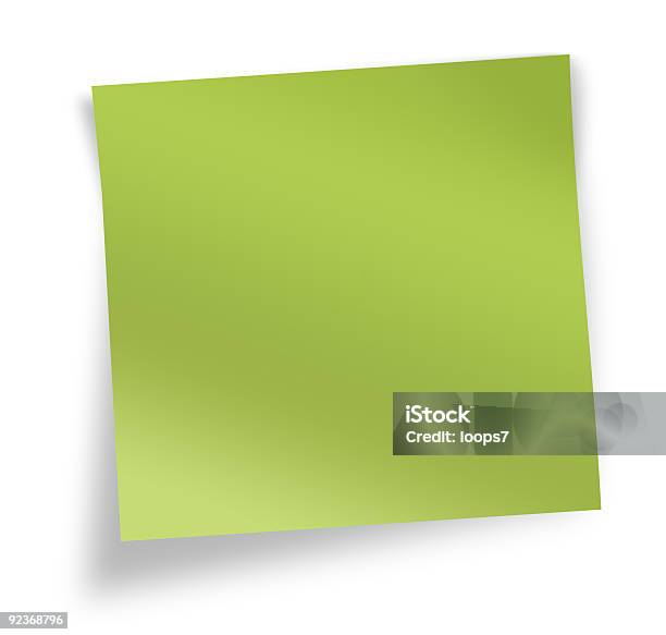 Sticky Note Stock Photo - Download Image Now - Adhesive Note, Attached, Blank
