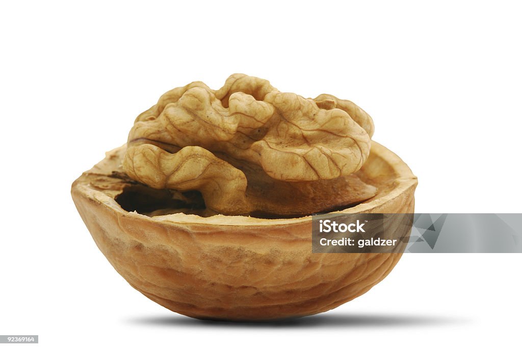 Offene walnut mit Schatten - Lizenzfrei Braun Stock-Foto