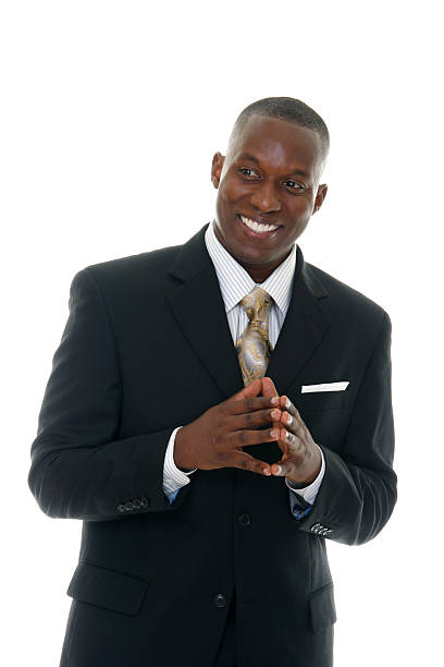 istock Business Man in Black Suit 92369635
